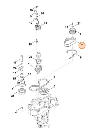 Pasek wieloklinowy, Stihl 62417115005