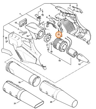 Sprężyna ramieniowa, Stihl 45239980410