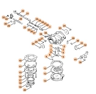 Gaźnik LA-S168A, Stihl 43081200600