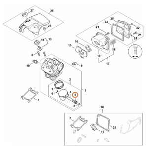 Wieniec igłowy 12x16,2x15, Stihl 95120033146
