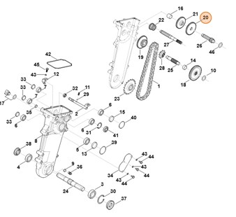 Koło zębate, Stihl 62506420102