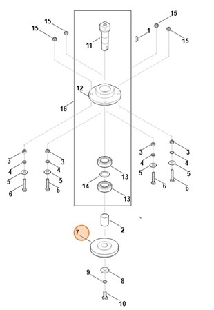 Koło paska klinowego, Stihl 60017041000