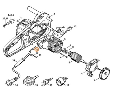 Przełącznik 120/240 V, Stihl 12084350305