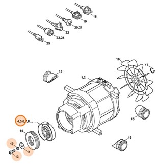 Tarcza zataczająca 8°, 1,4 kW, Stihl 47777608700