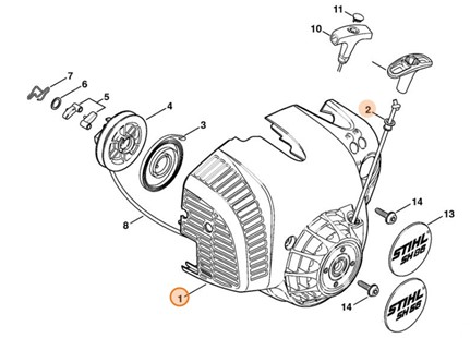 Obudowa wentylatora, Stihl 42410801804