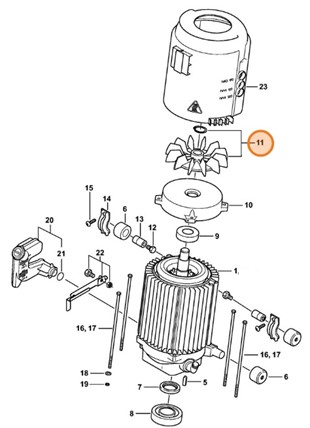 Koło łopatkowe wentylatora, Stihl 47886073000