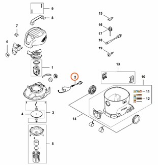 Silnik elektryczny 220 V/50-60 Hz, Stihl SE016000200