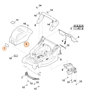 Pokrywa silnika, Stihl 63387602201