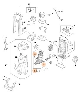 Jednostka silnika i pompy, Stihl RE026000625