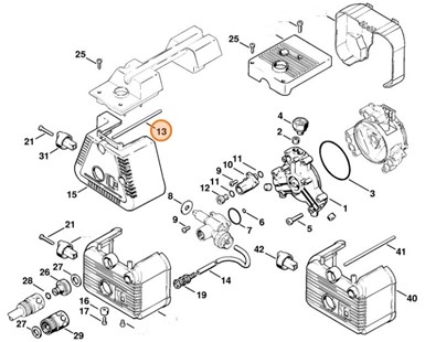 Rura 165 mm 200 V/50 Hz, Stihl 47177063305
