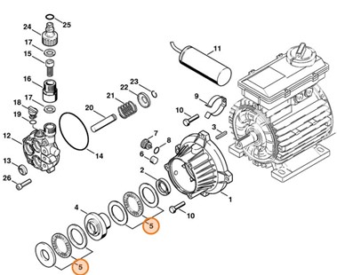 Łożysko igłowe, Stihl 47267642350
