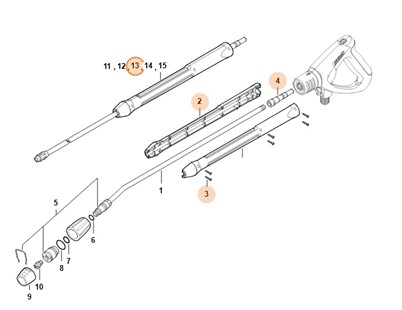 Lanca natryskowa 1,07 m, Stihl 49255000962