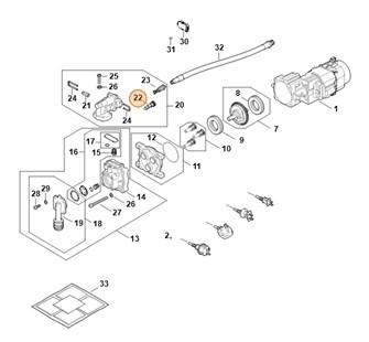 Przyłącze węża, Stihl RE027007310
