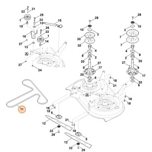 Pasek klinowy, Stihl 61657042100