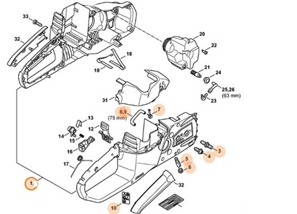 Korpus rękojeści, Stihl 12547901013