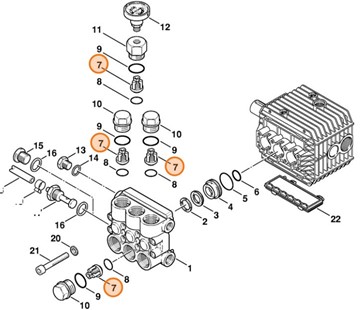 Zestaw zaworów, Stihl 47327006250