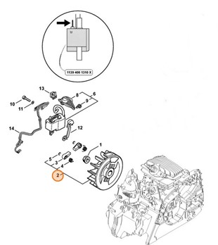 Koło zamachowe, Stihl 11394001203
