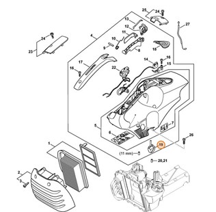 Amortyzator gumowy, Stihl 42500878300