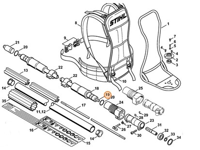 Wałek napędowy, Stihl 41287113300