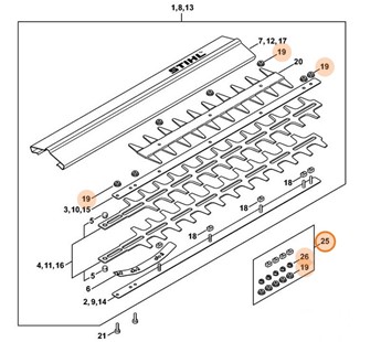 Zestaw element ślizgowy, Stihl 42260071005