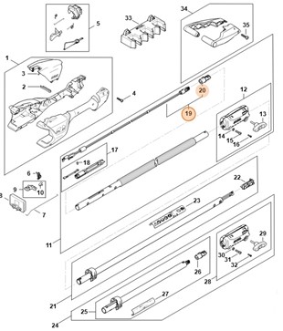 Wiązka kabli, Stihl LA024302205