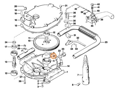 Pierścień zabezpieczający 47x1,75, Stihl 94566214910