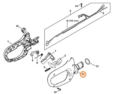 Okładzina uchwytu, Stihl 42377910610