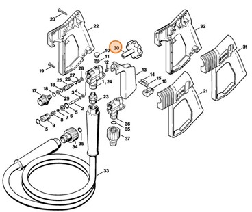 Koło nastawcze, Stihl 49255023500