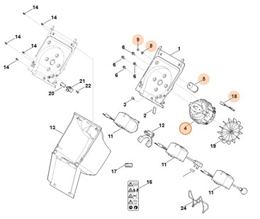 Silnik elektryczny 230V (2,2kW), Stihl 60076000232