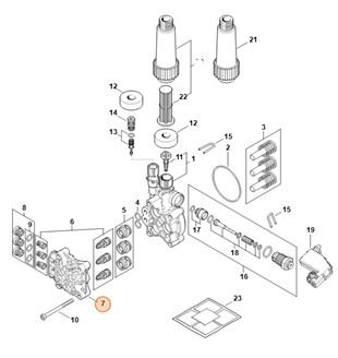 Blok zaworowy, Stihl 49507011200