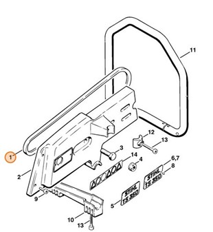 Wąski pasek klinowy 9,7x850LW, Stihl 94900007850
