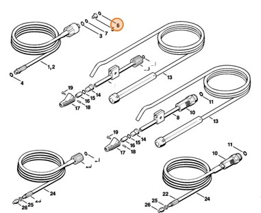 Okrągły pierścień uszczelniający 8x2, Stihl 96459457484