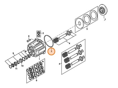Okrągły pierścień uszczelniający N94,92x2,62-NBR70, Stihl 96459458731