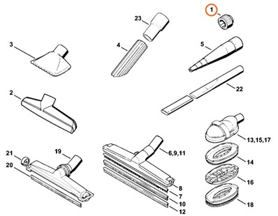 Redukcja 50/36 mm, Stihl 49015031700