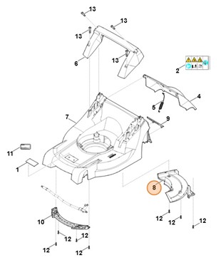 Pokrywa, Stihl 63387060701
