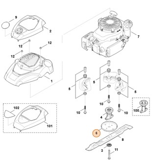Podkładka oporowa, Stihl 63757026800