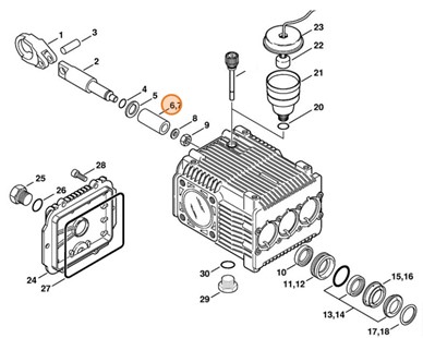 Zestaw tłoka, Stihl 47707607050