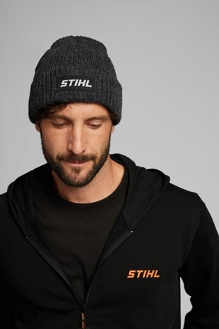 Czapka Beanie LOGO Szara Unisex, Stihl 04216000117