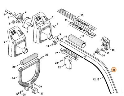 Wałek napędowy, Stihl 41307113200