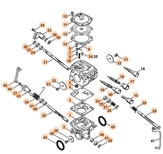 Gaźnik WJ-114C, Stihl 42241200651