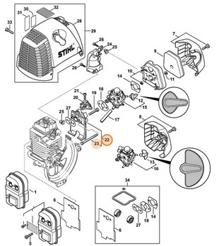 Kołnierz pośredni, Stihl 41801202303