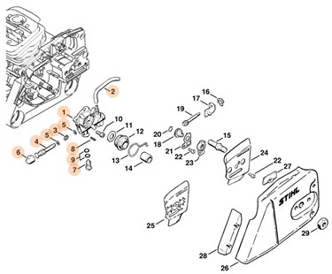 Pompa olejowa, Stihl 11256403201