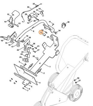 Amortyzator gumowy, Stihl 42017909302
