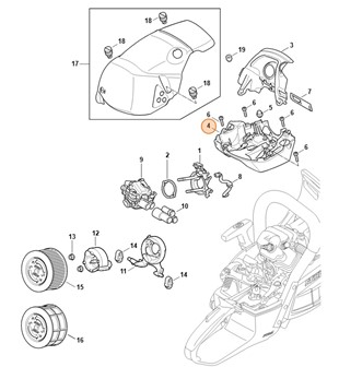 Pokrywa sterowania przepływem powietrza, Stihl 11420800904