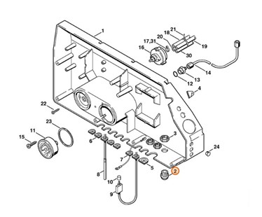 Złącze śrubowe kabla, Stihl 07510307129