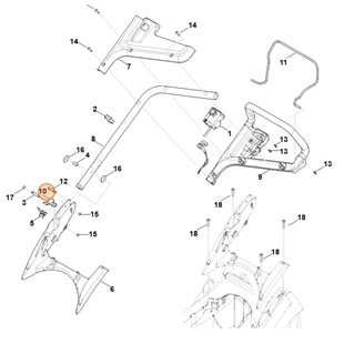 Dźwignia zatrzaskowa, Stihl 63207636000