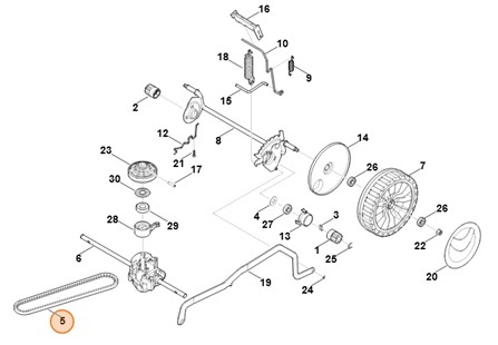 Pasek klinowy, Stihl 63587042100