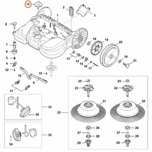 Pokrętło, Stihl 48607319103