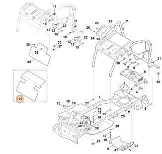 Osłona blaszana, Stihl 61401453700