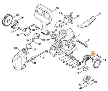 Korpus pompy, Stihl 12086403000